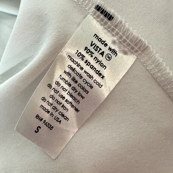 Susana Monaco Sugar White Puff Sleeve Shoulder High Low Wedding Midi Dress Small - Picture 9 of 9